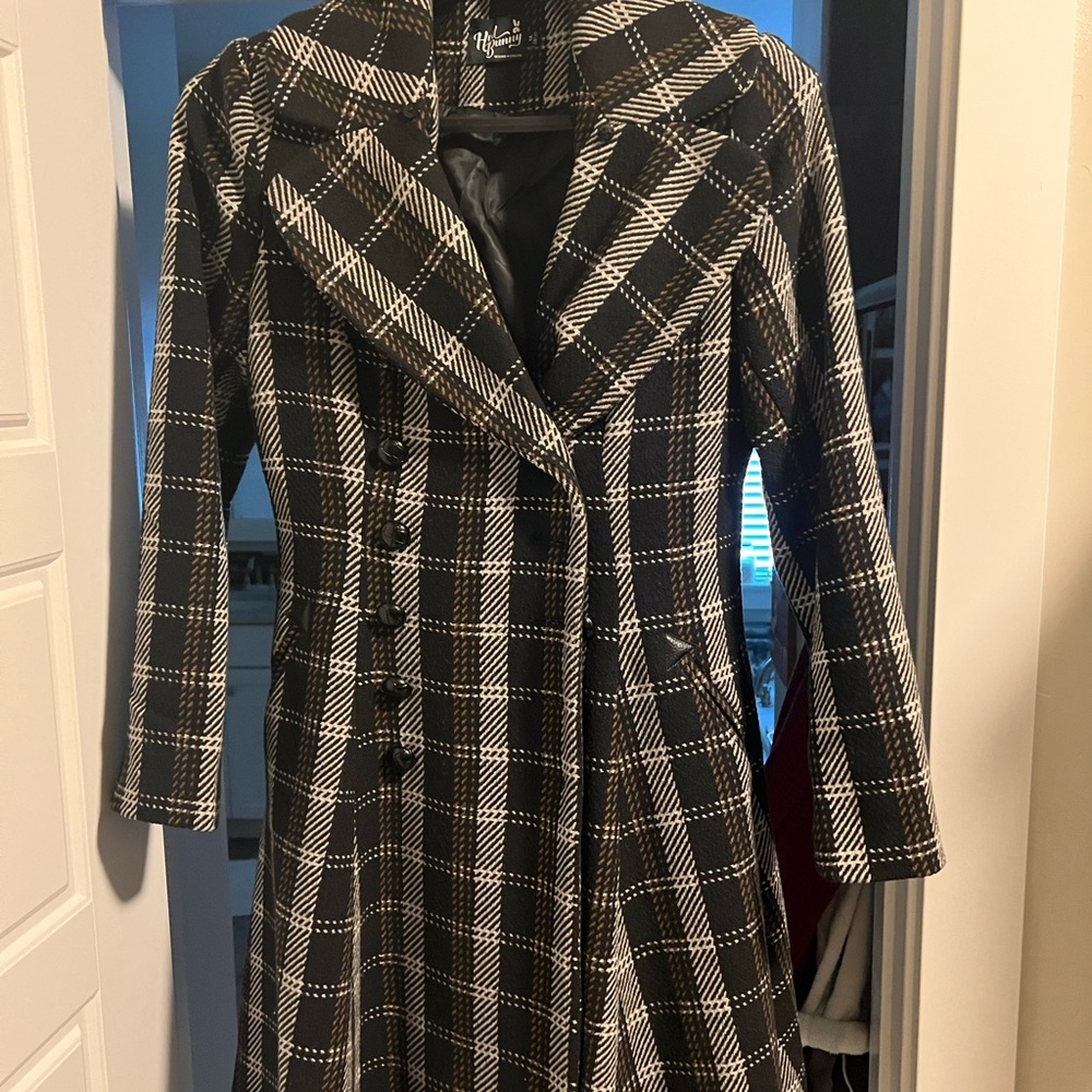 Unique Vintage Hells Bunny trench  coat